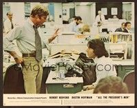 4k035 ALL THE PRESIDENT'S MEN color 11x14 still #1 '76 Dustin Hoffman & Robert Redford!