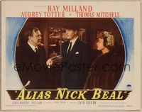 4k031 ALIAS NICK BEAL LC #2 '49 Ray Milland between Thomas Mitchell & Audrey Totter!
