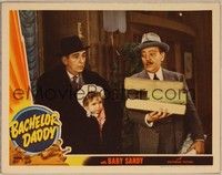 4k056 BACHELOR DADDY LC '41 Edward Everett Horton hides Baby Sandy in his jacket from Walburn!