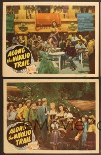 4m596 ALONG THE NAVAJO TRAIL 4 LCs '45 Roy Rogers, Gabby Hayes, Dale Evans!