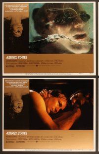 4m042 ALTERED STATES 8 LCs '80 William Hurt, Paddy Chayefsky, Ken Russell, sci-fi horror!