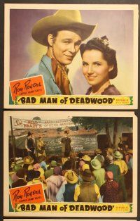4m487 BAD MAN OF DEADWOOD 6 LCs '41 Roy Rogers, Gabby Hayes, Carol Adams!