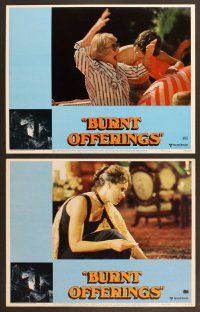 4m067 BURNT OFFERINGS 8 LCs '76 Bette Davis, Karen Black, Oliver Reed!