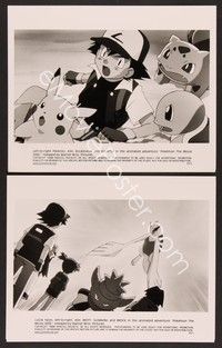 4p497 POKEMON 2000 2 8x10 stills '00 Michael Haigney, Kunihiko Yuyama, anime cartoon!