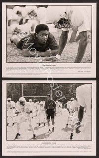 4p499 REMEMBER THE TITANS 2 8x10 stills '00 football coach Denzel Washington, Disney!