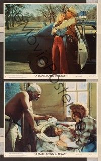 4p255 SMALL TOWN IN TEXAS 2 8x10 mini LCs '76 Timothy Bottoms & Susan George!