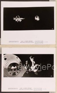 4p346 2001: A SPACE ODYSSEY 6 8x10 stills R74 Stanley Kubrick, cool images in Cinerama format!