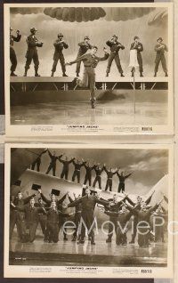 4p355 JUMPING JACKS 6 8x10 stills R58 great images of Army paratroopers Dean Martin & Jerry Lewis!