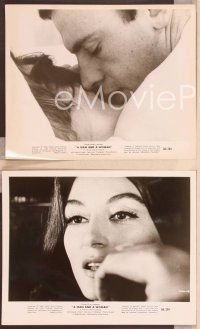 4p422 MAN & A WOMAN 4 8x10 stills '66 Lelouch's Un homme et une femme, Anouk Aimee, Trintignant