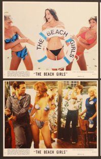 4p020 BEACH GIRLS 8 8x10 mini LCs '82 Debra Blee, Val Kline, teens, sex & drugs!
