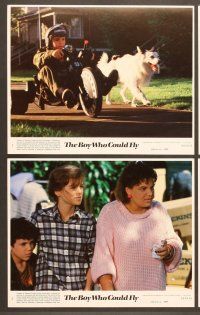 4p029 BOY WHO COULD FLY 8 8x10 mini LCs '86 Fred Savage, Fred Gwynne, Lucy Deakins!
