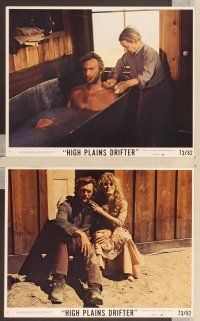 4p009 HIGH PLAINS DRIFTER 9 8x10 mini LCs '73 many great images of Clint Eastwood!