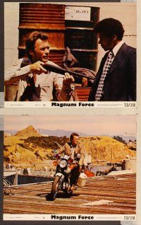 4p090 MAGNUM FORCE 8 8x10 mini LCs '73 great images of Clint Eastwood as Dirty Harry!