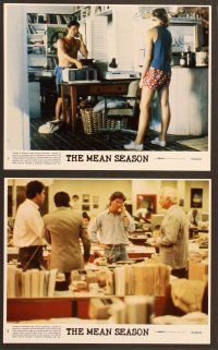 4p095 MEAN SEASON 8 8x10 mini LCs '85 Kurt Russell, Mariel Hemingway, Richard Jordan