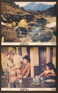 4p129 SHOOT OUT 8 color 8x10 stills '71 gunfighter Gregory Peck, Pat Quinn, Robert Lyons!
