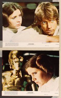 4p135 STAR WARS 8 8x10 mini LCs '77 George Lucas, Mark Hamill, Alec Guinness, Carrie Fisher