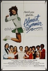 4r031 ALMOST SUMMER 1sh '78 Bruno Kirby, Lee Purcell, high school cheerleader sex!