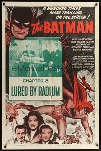 4r074 BATMAN Chap8 1sh R54 DC Comics serial, cool art, Lured by Radium!