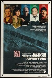 4r096 BEYOND THE POSEIDON ADVENTURE int'l 1sh '79 different photos of Caine, Field, Savalas & more!