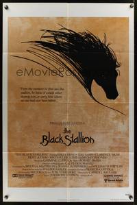 4r116 BLACK STALLION 1sh '79 Kelly Reno, Teri Garr, Carroll Ballard, great horse artwork!