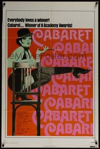 4r160 CABARET 1sh R74 Liza Minnelli sings & dances in Nazi Germany, directed by Bob Fosse!