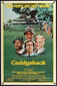 4r161 CADDYSHACK 1sh '80 Chevy Chase, Bill Murray, Rodney Dangerfield, golf classic!