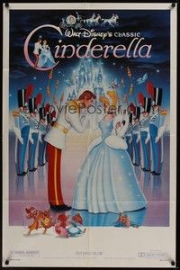 4r187 CINDERELLA 1sh R87 Walt Disney classic romantic musical fantasy cartoon!