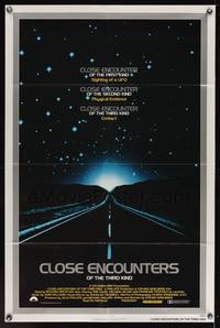 4r195 CLOSE ENCOUNTERS OF THE THIRD KIND silver 1sh '77 Steven Spielberg sci-fi classic!