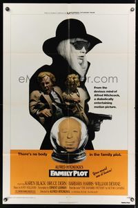4r294 FAMILY PLOT 1sh '76 from the mind of devious Alfred Hitchcock, Karen Black, Bruce Dern!
