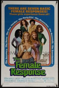 4r301 FEMALE RESPONSE 1sh '72 sexy Jennifer Welles, there are seven basic female responses!
