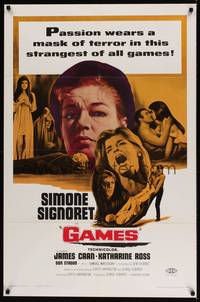 4r337 GAMES 1sh '67 Simone Signoret, James Caan, Katharine Ross!