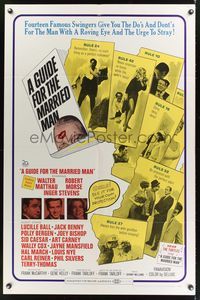 4r383 GUIDE FOR THE MARRIED MAN 1sh '67 written by America's most famous swingers!