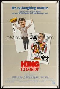 4r510 KING OF COMEDY 1sh '83 Robert De Niro, Jerry Lewis, directed by Martin Scorsese!
