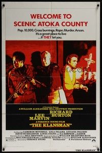 4r518 KLANSMAN style A 1sh '74 Lee Marvin, Richard Burton, a great place to live, if they let you!