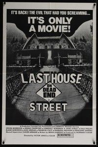 4r538 LAST HOUSE ON DEAD END STREET 1sh 1977 evil that had you screaming, it's only a movie!
