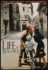 4r560 LIFE IS BEAUTIFUL DS 1sh '97 Roberto Benigni's La Vita e bella, Nicoletta Braschi