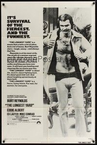 4r578 LONGEST YARD 1sh '74 Robert Aldrich prison football sports comedy, Burt Reynolds!
