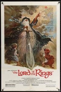 4r581 LORD OF THE RINGS 1sh '78 Ralph Bakshi cartoon from classic J.R.R. Tolkien novel!