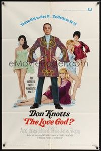 4r590 LOVE GOD int'l 1sh '69 Don Knotts is the world's most romantic male with sexy babes!