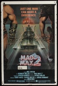 4r597 MAD MAX 2: THE ROAD WARRIOR int'l 1sh '81 Mel Gibson returns as Mad Max, art by Obrero!
