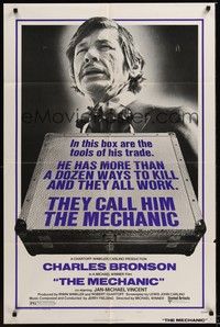 4r631 MECHANIC style A 1sh '72 Charles Bronson has more than a dozen ways to kill, they all work!