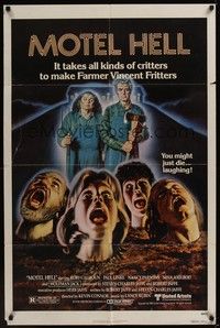4r669 MOTEL HELL 1sh '80 it takes all kinds of critters to make Farmer Vincent Fritters!