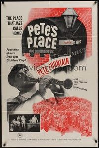 4r754 PETE'S PLACE 1sh '60s Pete Fountain, Fountains of Jazz from that Dixieland King!