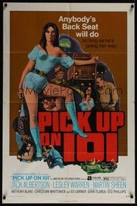 4r757 PICK UP ON 101 1sh '72 sexy Lesley Ann Warren knows where she wants to go!