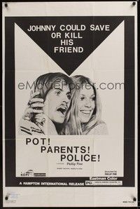 4r774 POT PARENTS POLICE 1sh '74 Johnny could save or kill his friend, pot, parents, police!