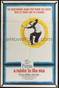 4r793 RAISIN IN THE SUN 1sh '61 Sidney Poitier, from Lorraine Hansberry's prize-winning novel!