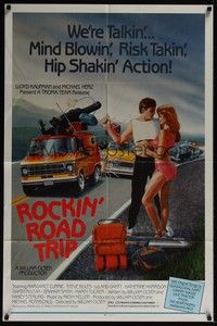4r812 ROCKIN' ROAD TRIP 1sh '85 Troma rock & roll, Guadalcanal Diary & Love Tractor!