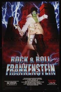 4r806 ROCK & ROLL FRANKENSTEIN video special 22x34 '99 Brian O'Hara, wacky image of Frank as Elvis!