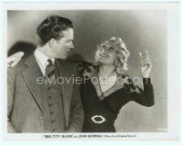 4s191 BIG CITY BLUES 8x10 still '32 great c/u of Eric Linden staring at party girl Joan Blondell!