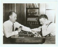 4s171 AMOS 'n' ANDY candid 8x10 radio still '35 Freeman Gosden & Charles Correll play backgammon!